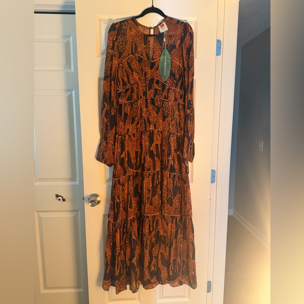 Farm Rio Giraffe Print Maxi Dress